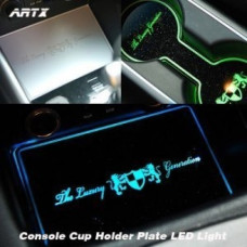 ARTX HYUNDAI SANTA FE DM LED CUP HOLDER CONSOLE PLATES